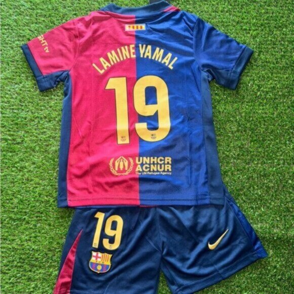 Other - Kids Lamine yamal #19 Barcelona Home Jersey 24-25 Size M